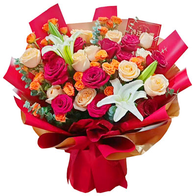 徐州19朵玫瑰百合，爱情永不凋零