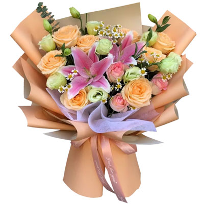 徐州11朵玫瑰桔梗百合，陪你每个季节