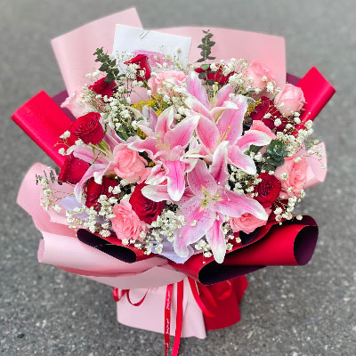 徐州22朵玫瑰混搭百合，共舞人生